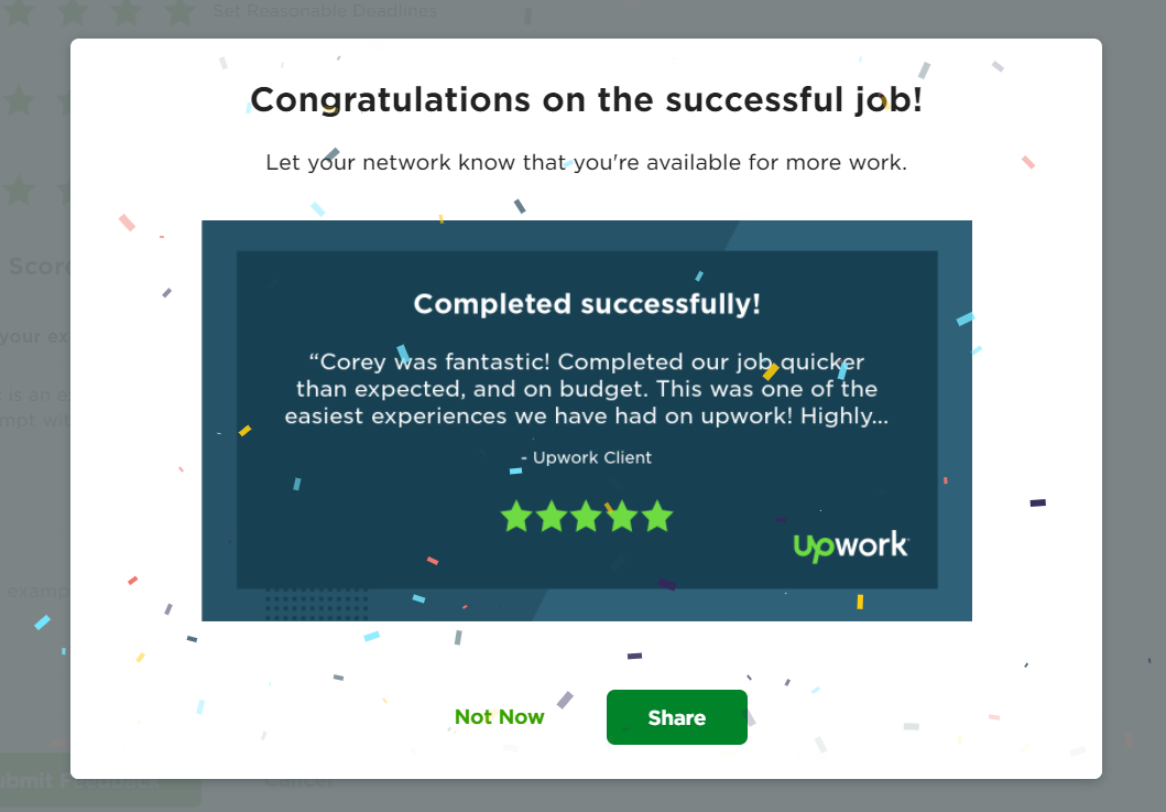 Upwork feedback